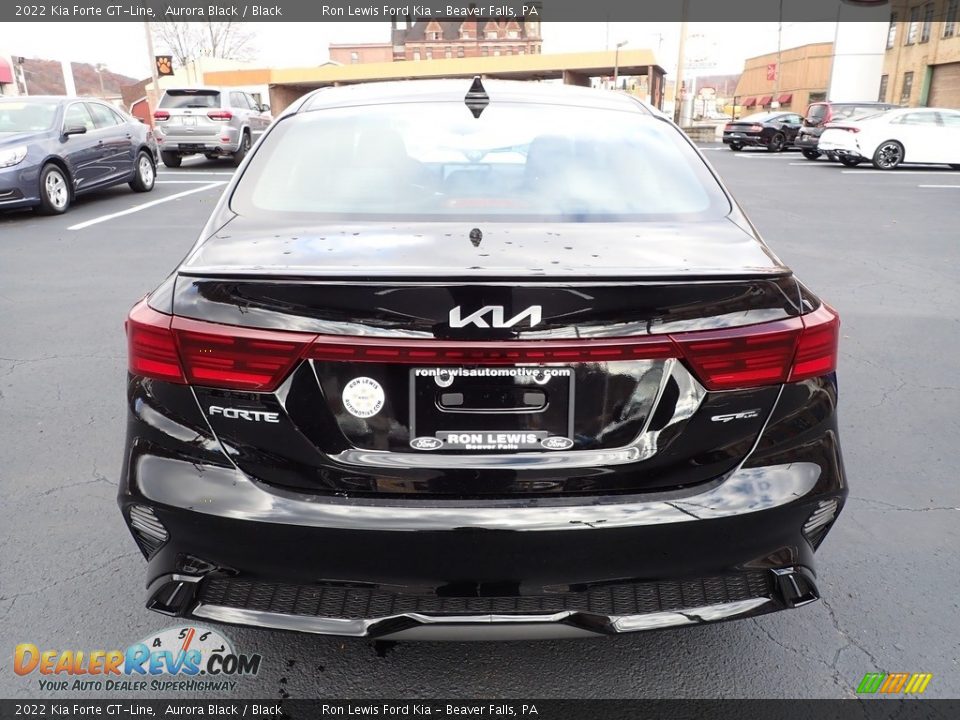 2022 Kia Forte GT-Line Aurora Black / Black Photo #3