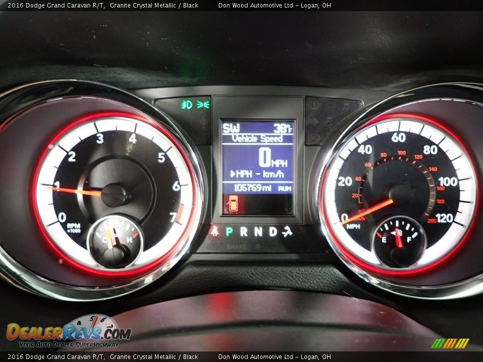 2016 Dodge Grand Caravan R/T Granite Crystal Metallic / Black Photo #22