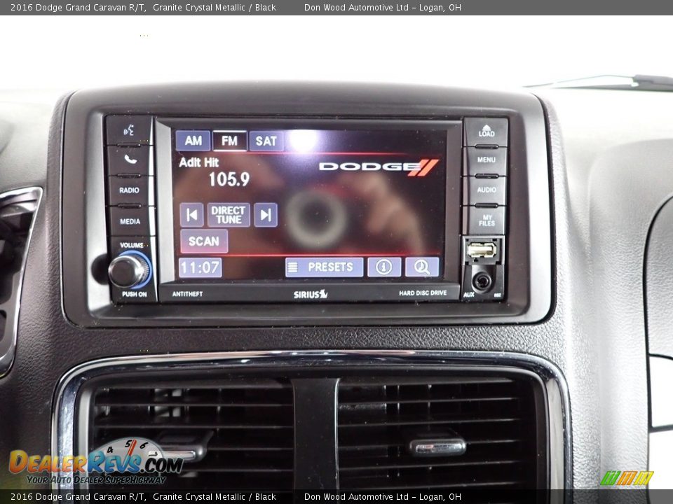 2016 Dodge Grand Caravan R/T Granite Crystal Metallic / Black Photo #23