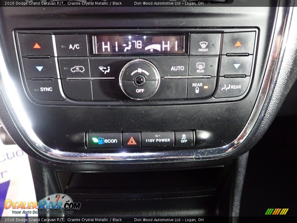 2016 Dodge Grand Caravan R/T Granite Crystal Metallic / Black Photo #25