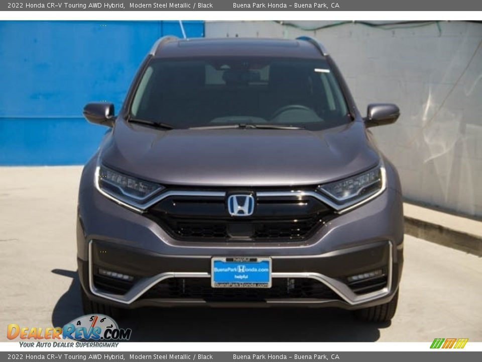 2022 Honda CR-V Touring AWD Hybrid Modern Steel Metallic / Black Photo #3