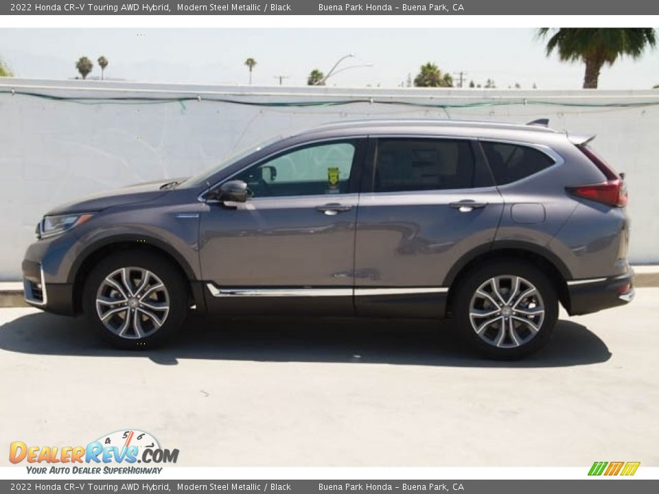 2022 Honda CR-V Touring AWD Hybrid Modern Steel Metallic / Black Photo #4