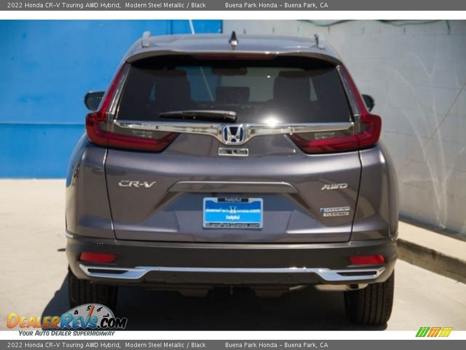 2022 Honda CR-V Touring AWD Hybrid Modern Steel Metallic / Black Photo #5