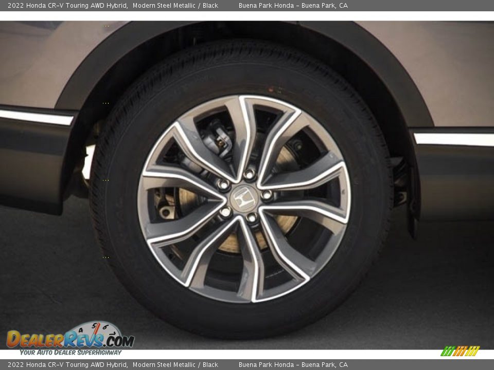 2022 Honda CR-V Touring AWD Hybrid Modern Steel Metallic / Black Photo #8
