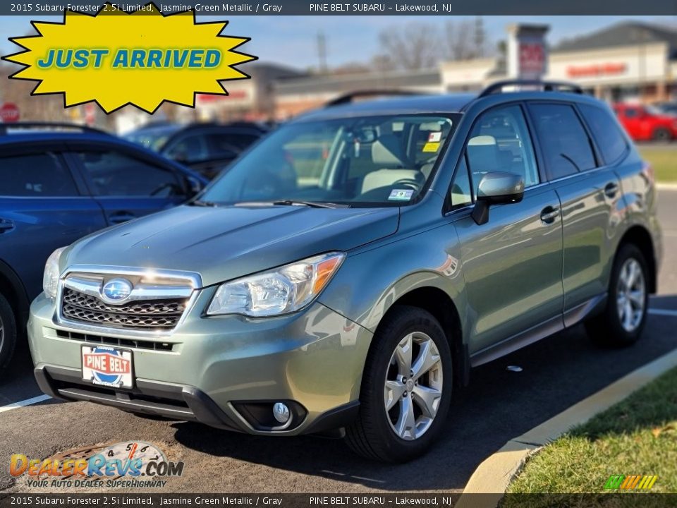 2015 Subaru Forester 2.5i Limited Jasmine Green Metallic / Gray Photo #1