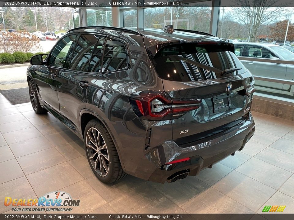 2022 BMW X3 M40i Dark Graphite Metallic / Black Photo #2