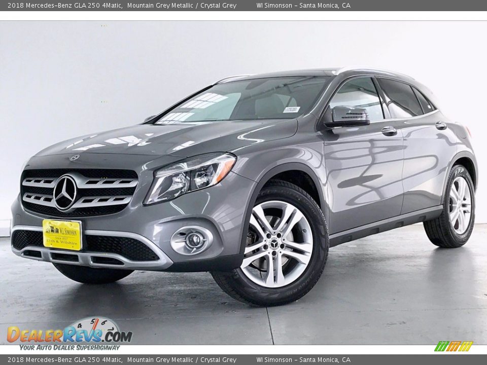 2018 Mercedes-Benz GLA 250 4Matic Mountain Grey Metallic / Crystal Grey Photo #12