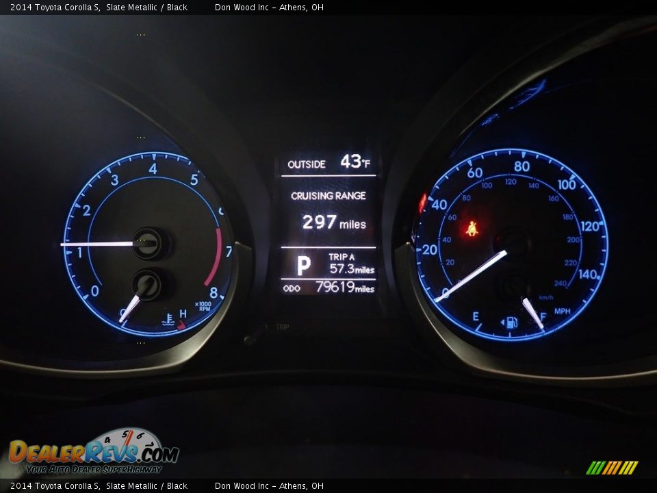 2014 Toyota Corolla S Slate Metallic / Black Photo #30
