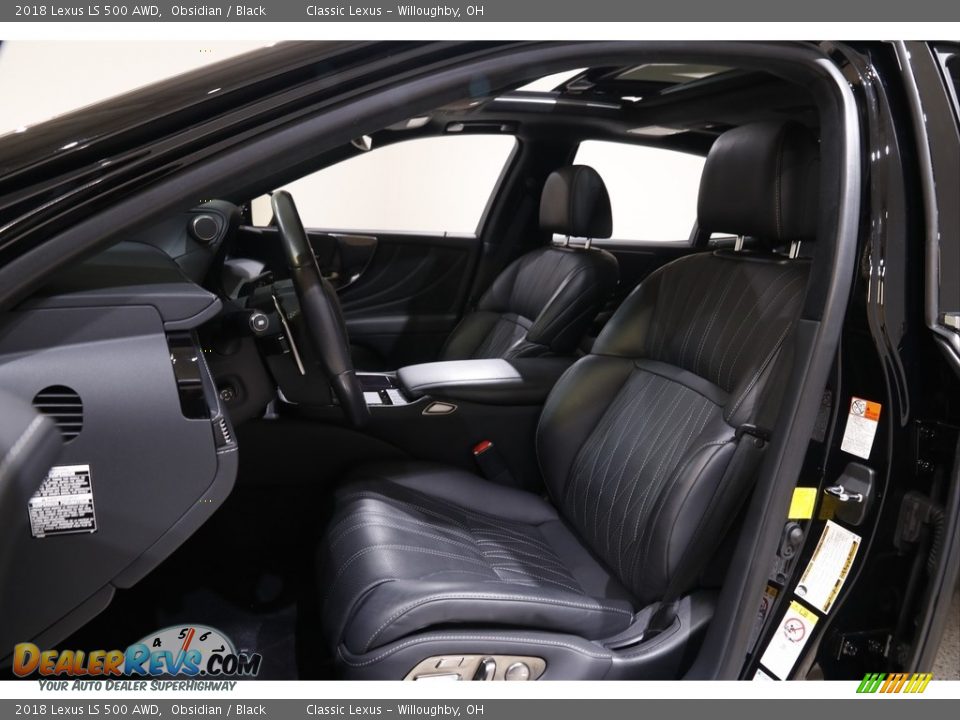 Black Interior - 2018 Lexus LS 500 AWD Photo #5