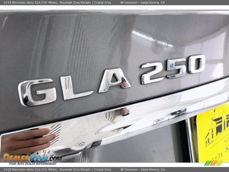 2018 Mercedes-Benz GLA 250 4Matic Mountain Grey Metallic / Crystal Grey Photo #23