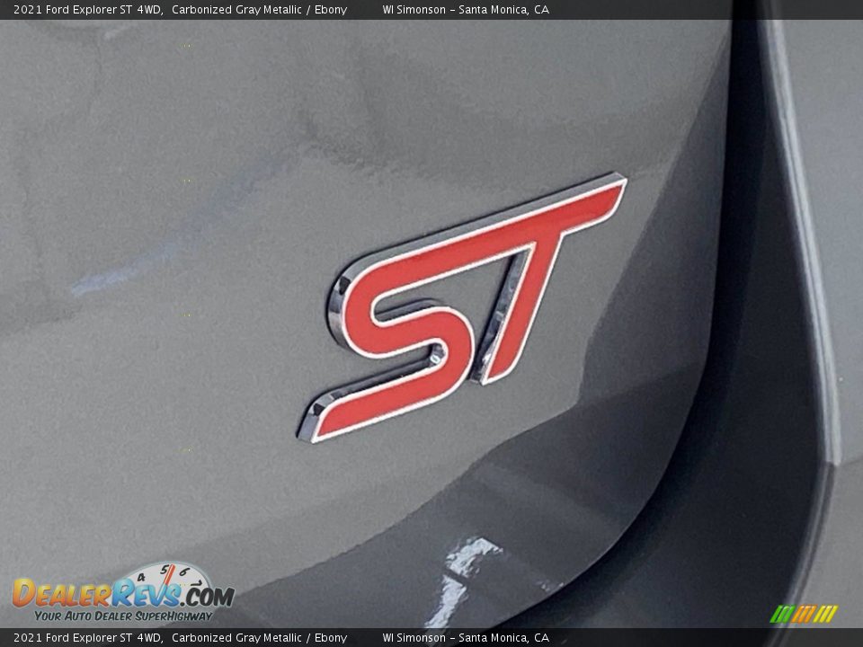 2021 Ford Explorer ST 4WD Carbonized Gray Metallic / Ebony Photo #10