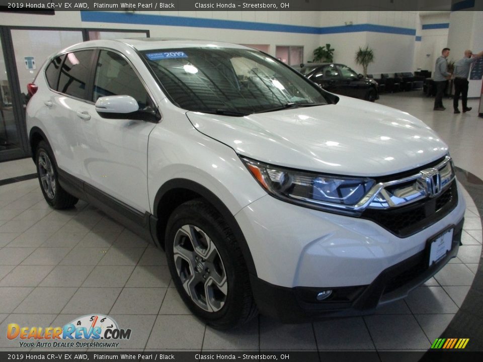 2019 Honda CR-V EX AWD Platinum White Pearl / Black Photo #3