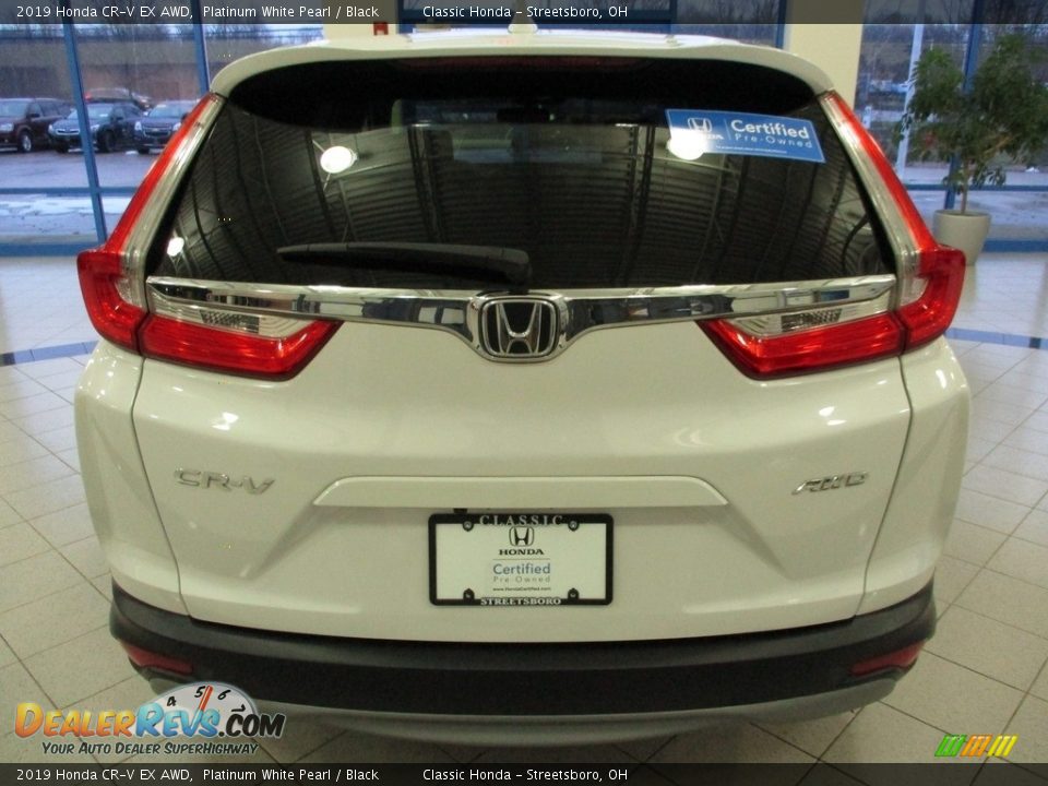 2019 Honda CR-V EX AWD Platinum White Pearl / Black Photo #8