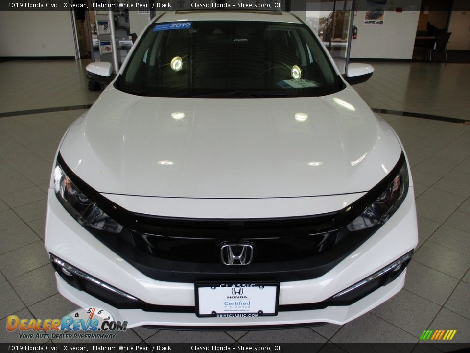 2019 Honda Civic EX Sedan Platinum White Pearl / Black Photo #2