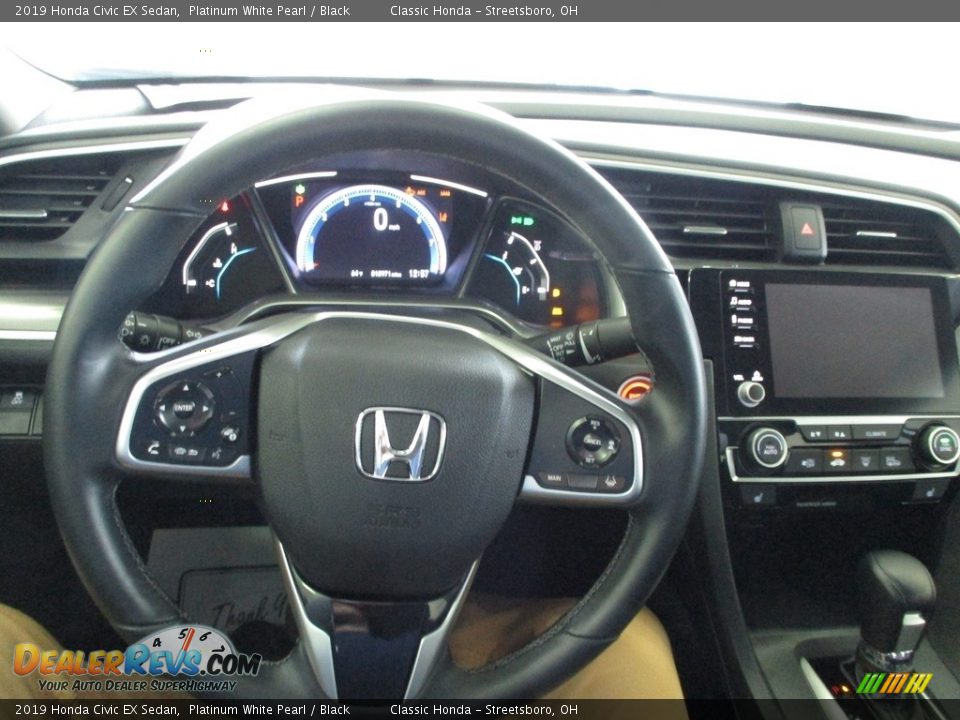 2019 Honda Civic EX Sedan Platinum White Pearl / Black Photo #31