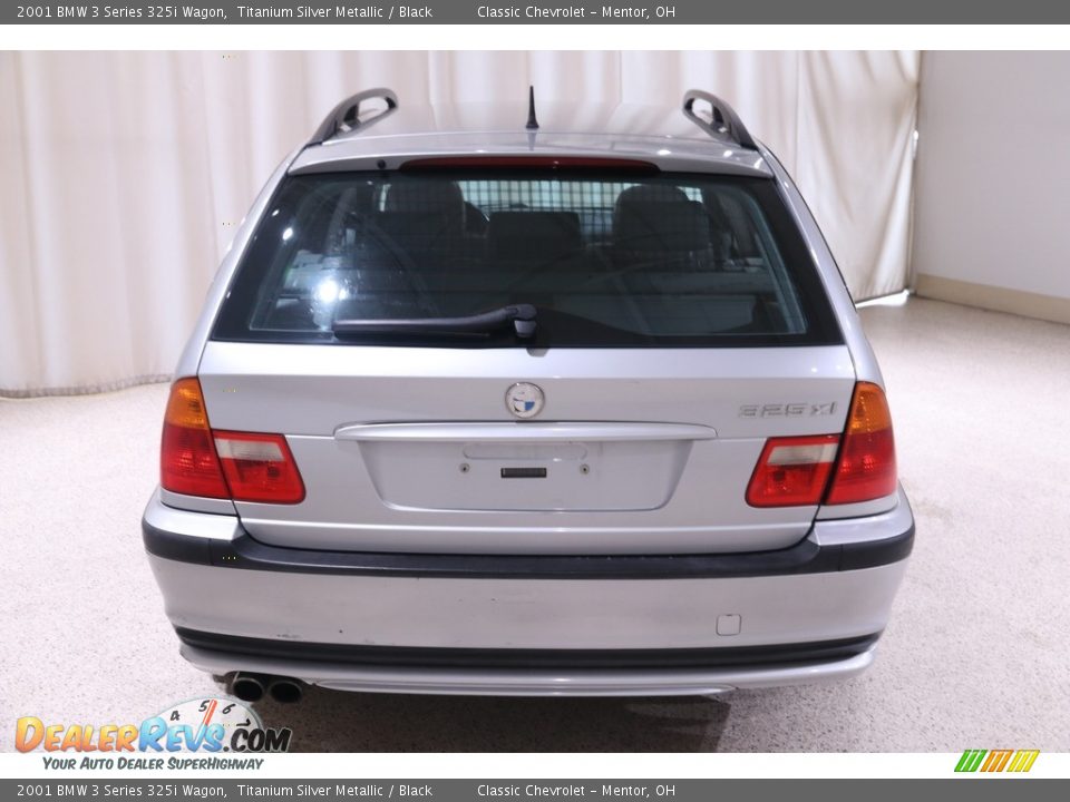 2001 BMW 3 Series 325i Wagon Titanium Silver Metallic / Black Photo #15