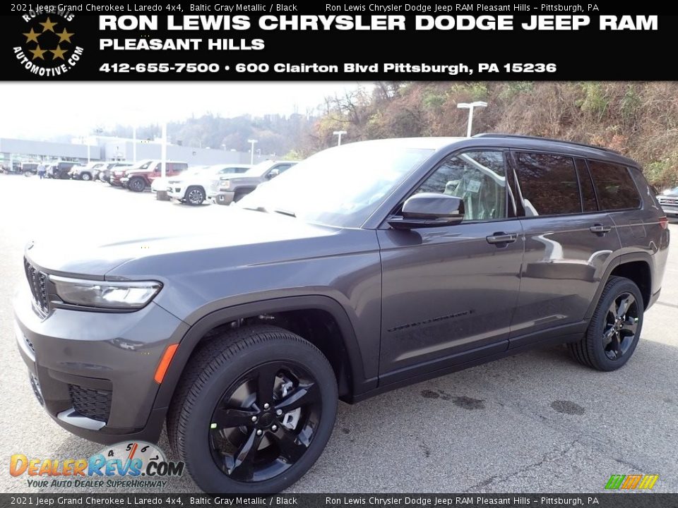 2021 Jeep Grand Cherokee L Laredo 4x4 Baltic Gray Metallic / Black Photo #1