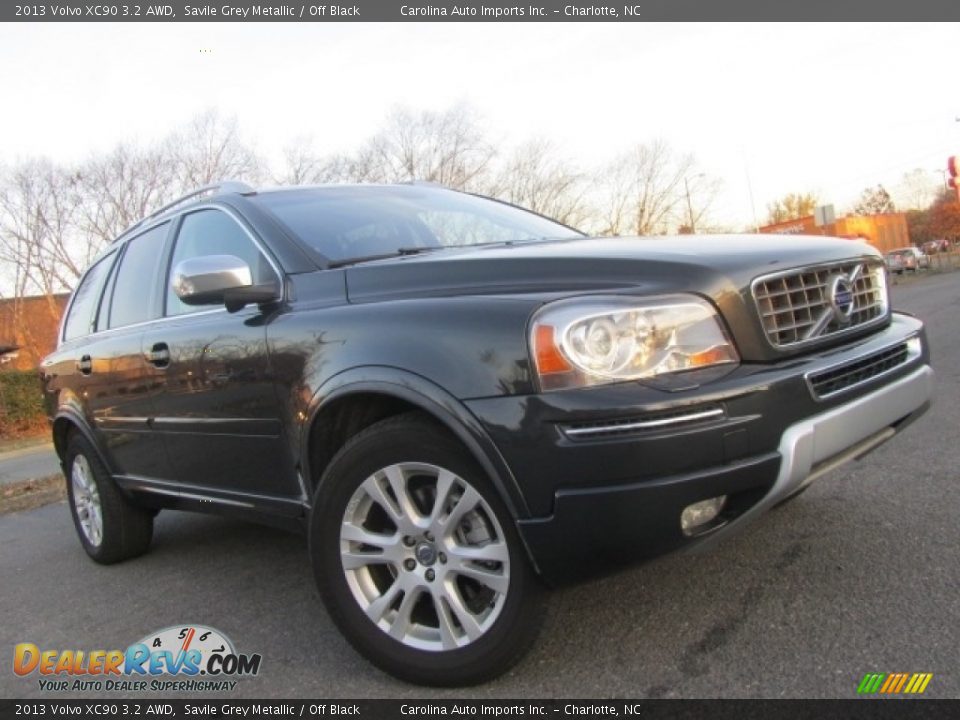 2013 Volvo XC90 3.2 AWD Savile Grey Metallic / Off Black Photo #2