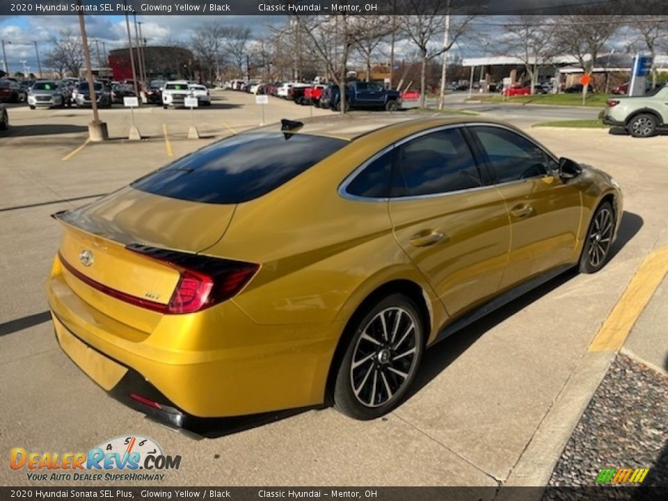 2020 Hyundai Sonata SEL Plus Glowing Yellow / Black Photo #2