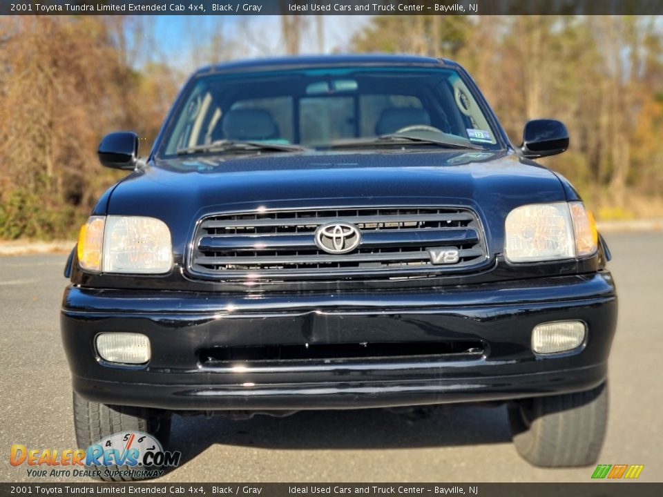 2001 Toyota Tundra Limited Extended Cab 4x4 Black / Gray Photo #3