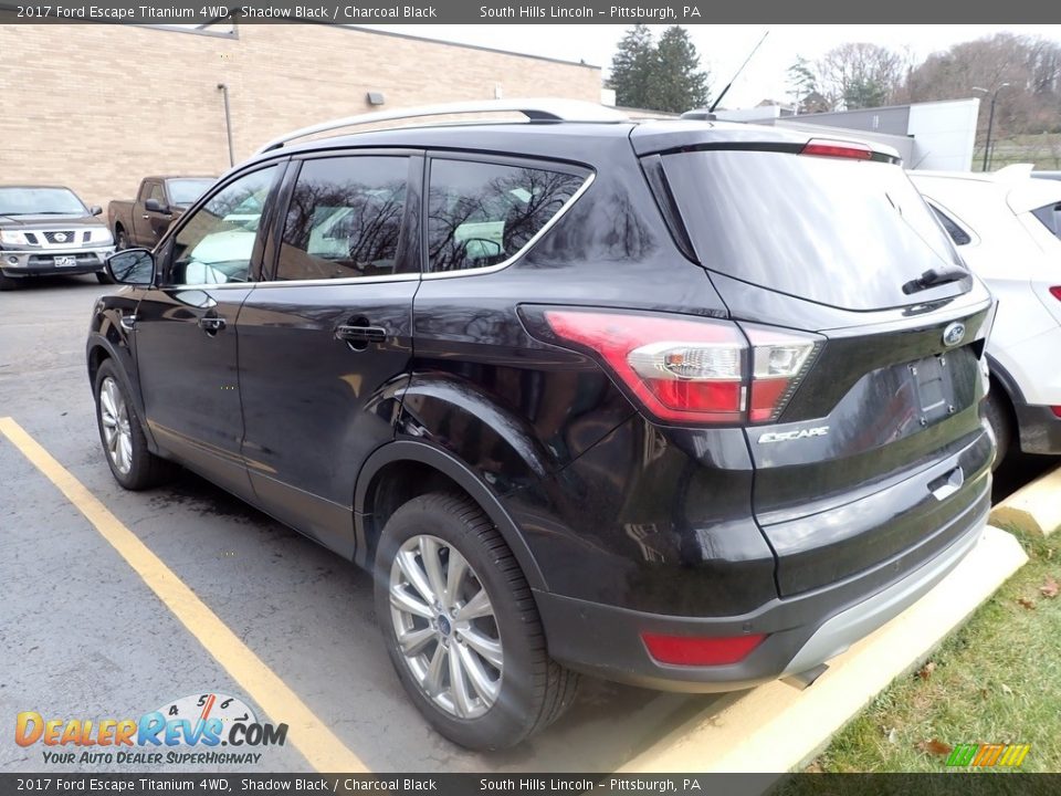 2017 Ford Escape Titanium 4WD Shadow Black / Charcoal Black Photo #2