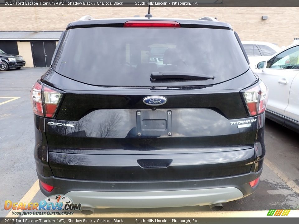 2017 Ford Escape Titanium 4WD Shadow Black / Charcoal Black Photo #3