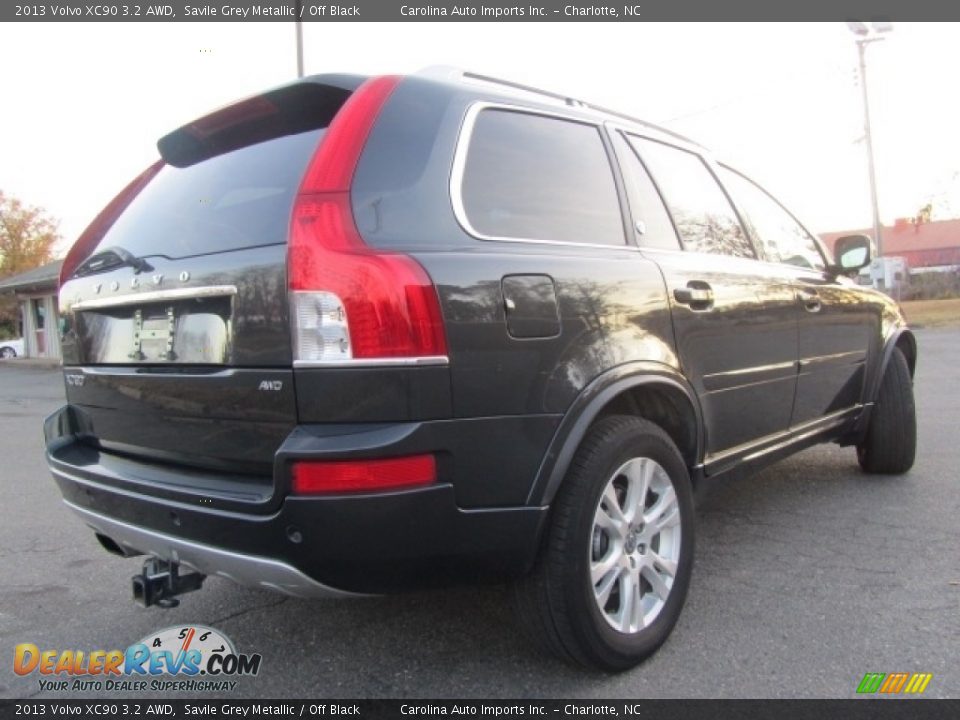 2013 Volvo XC90 3.2 AWD Savile Grey Metallic / Off Black Photo #10