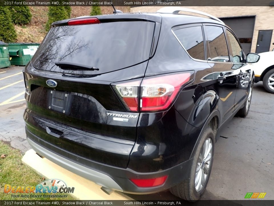 2017 Ford Escape Titanium 4WD Shadow Black / Charcoal Black Photo #4