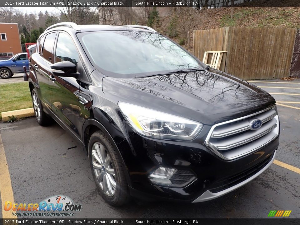 2017 Ford Escape Titanium 4WD Shadow Black / Charcoal Black Photo #5