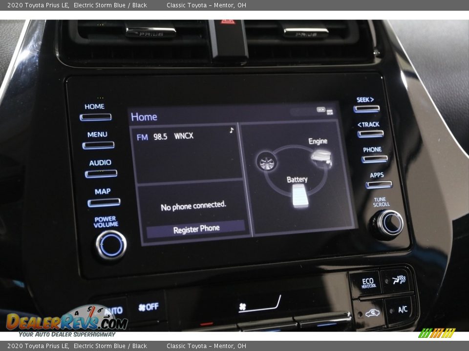 2020 Toyota Prius LE Electric Storm Blue / Black Photo #10