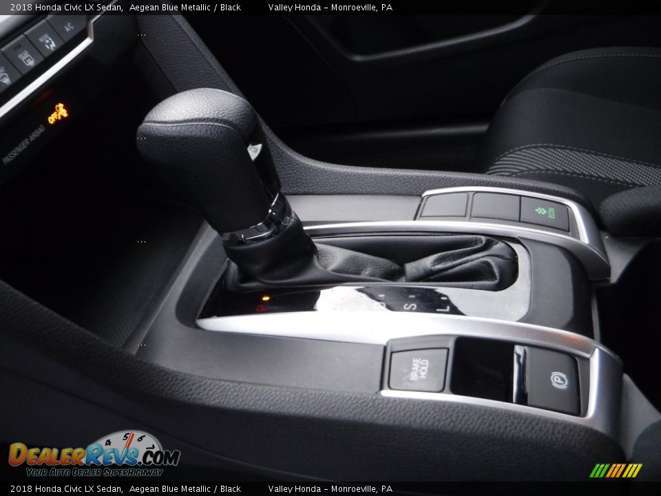 2018 Honda Civic LX Sedan Aegean Blue Metallic / Black Photo #14
