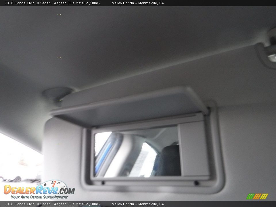 2018 Honda Civic LX Sedan Aegean Blue Metallic / Black Photo #19