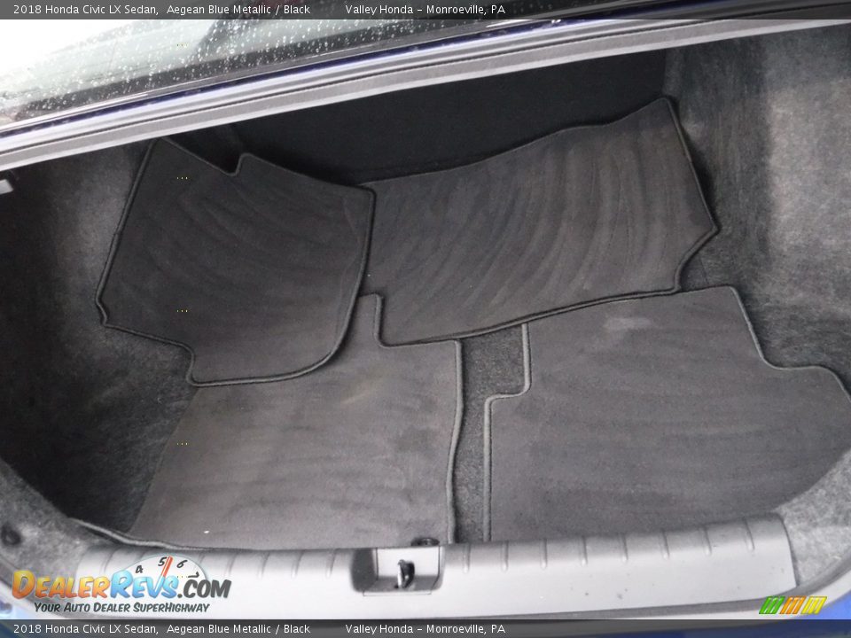2018 Honda Civic LX Sedan Aegean Blue Metallic / Black Photo #23