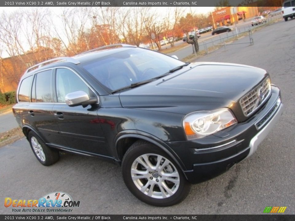 2013 Volvo XC90 3.2 AWD Savile Grey Metallic / Off Black Photo #27