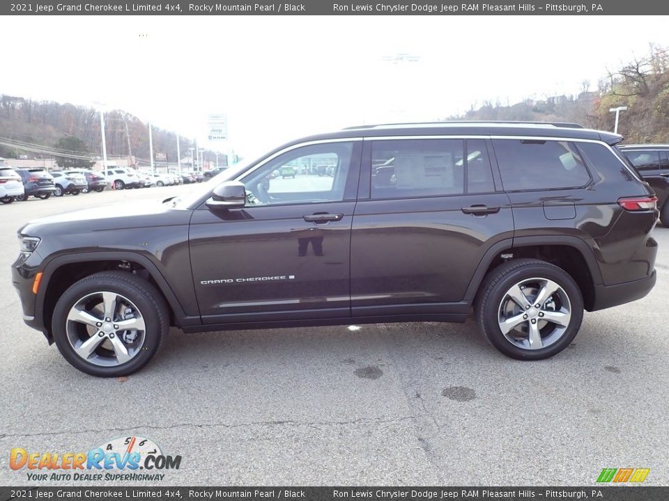 2021 Jeep Grand Cherokee L Limited 4x4 Rocky Mountain Pearl / Black Photo #2