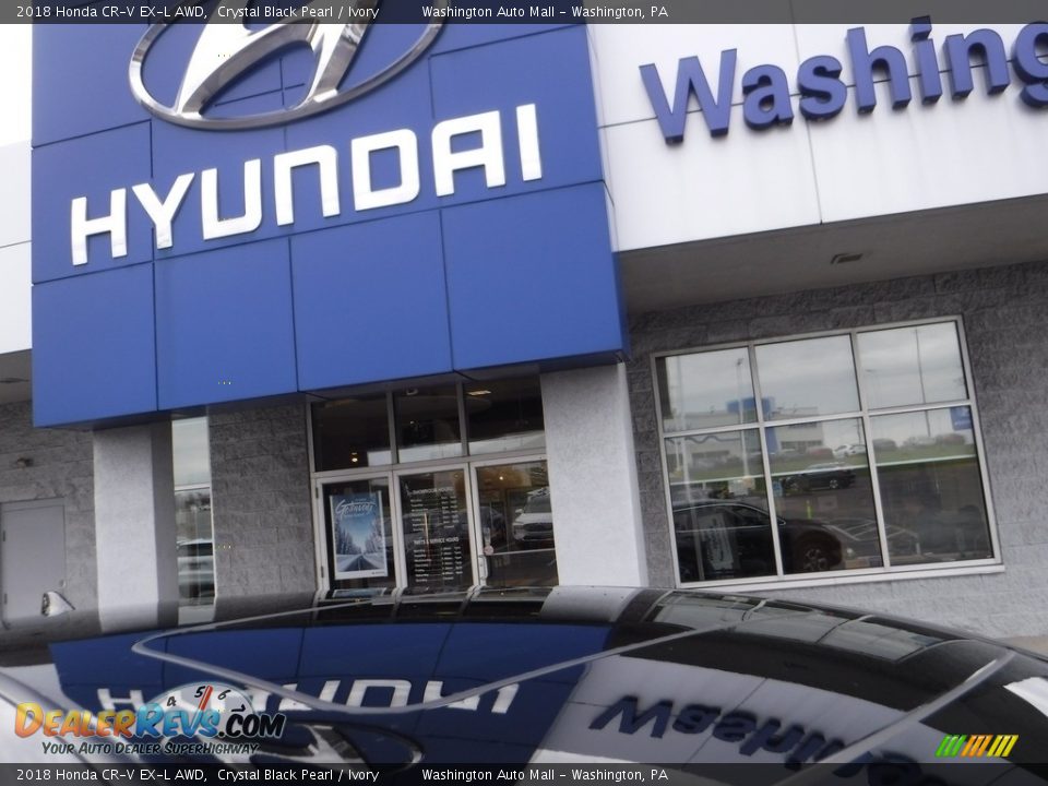 2018 Honda CR-V EX-L AWD Crystal Black Pearl / Ivory Photo #3