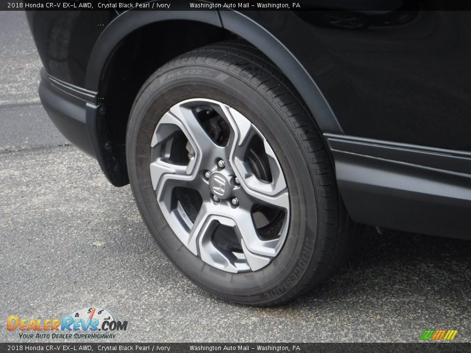 2018 Honda CR-V EX-L AWD Crystal Black Pearl / Ivory Photo #4