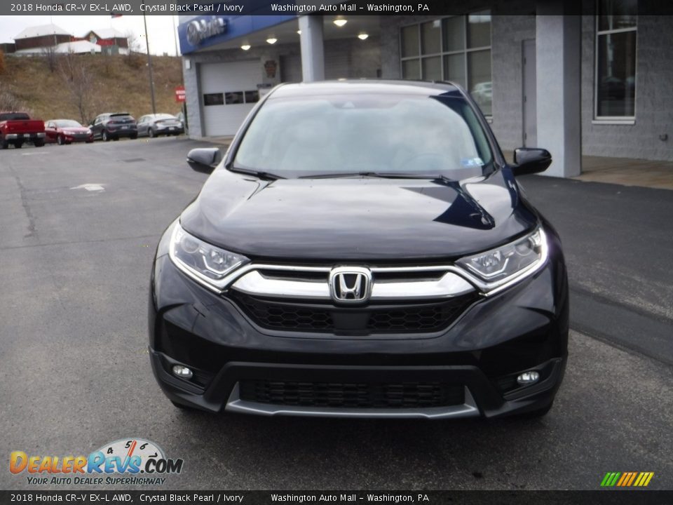 2018 Honda CR-V EX-L AWD Crystal Black Pearl / Ivory Photo #5
