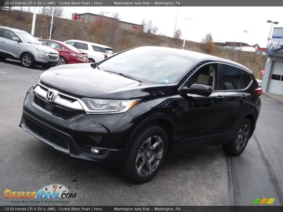 2018 Honda CR-V EX-L AWD Crystal Black Pearl / Ivory Photo #6