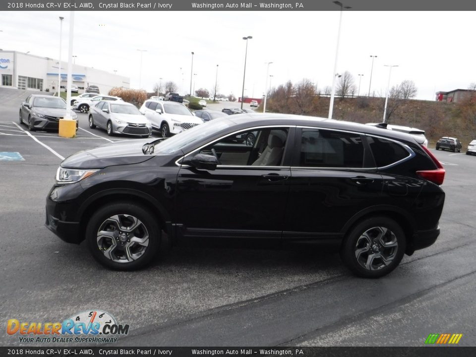 2018 Honda CR-V EX-L AWD Crystal Black Pearl / Ivory Photo #7