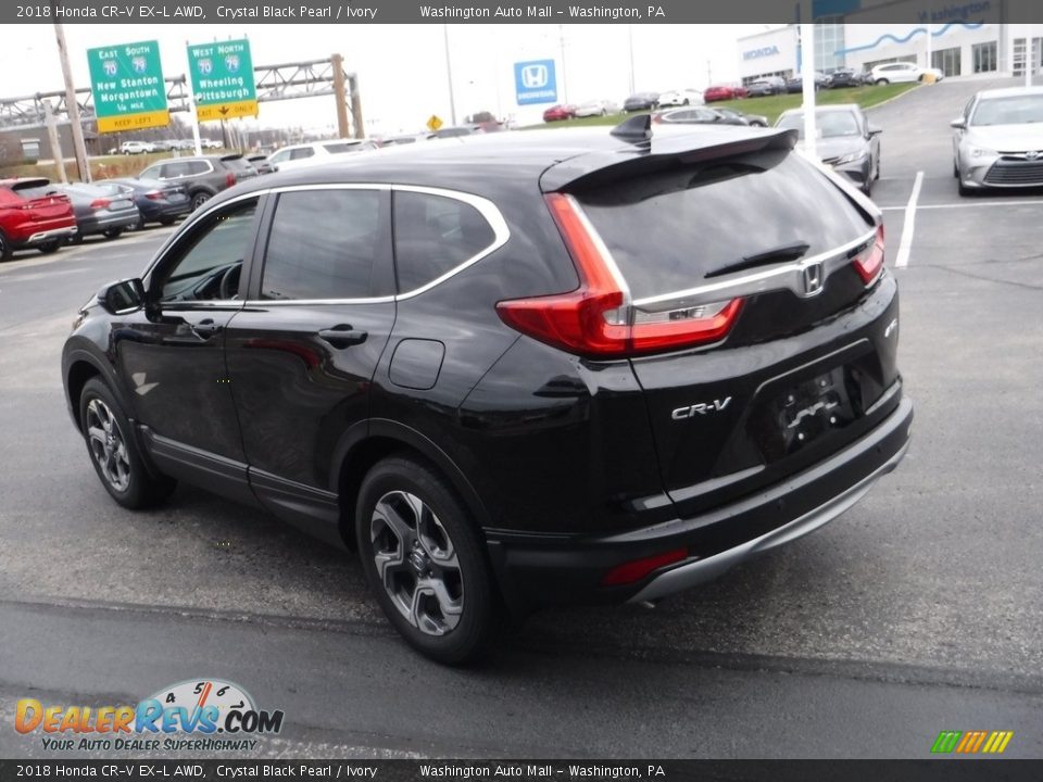 2018 Honda CR-V EX-L AWD Crystal Black Pearl / Ivory Photo #8