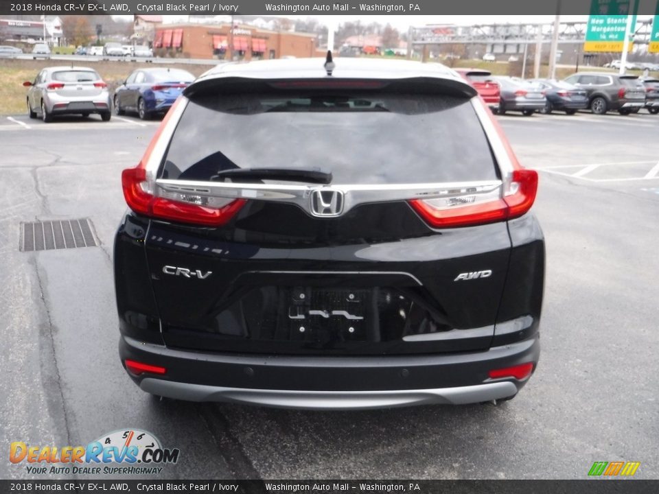 2018 Honda CR-V EX-L AWD Crystal Black Pearl / Ivory Photo #9