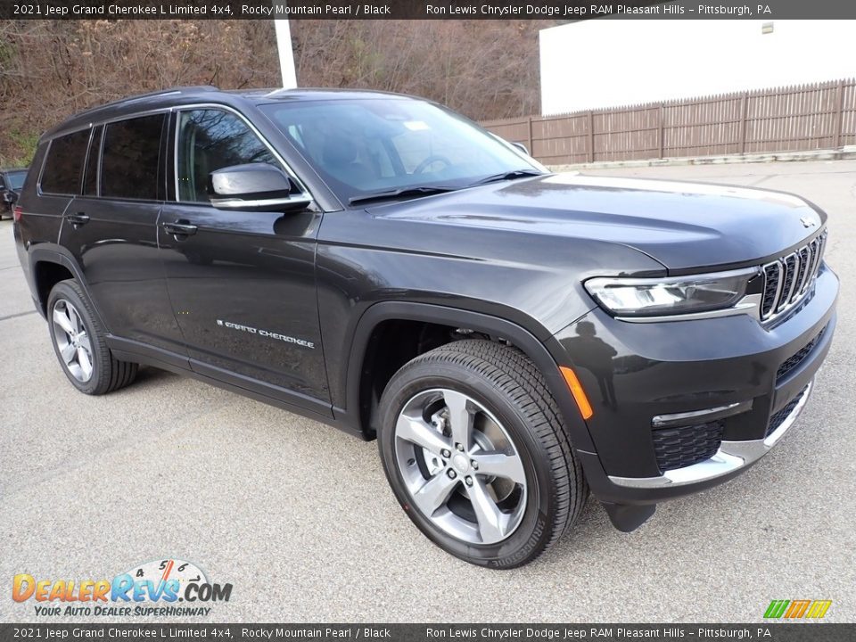 2021 Jeep Grand Cherokee L Limited 4x4 Rocky Mountain Pearl / Black Photo #8