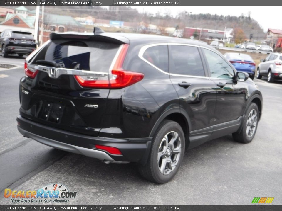 2018 Honda CR-V EX-L AWD Crystal Black Pearl / Ivory Photo #10