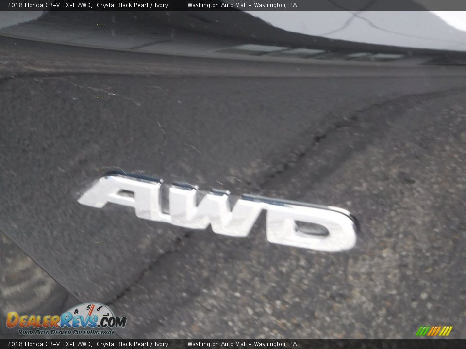 2018 Honda CR-V EX-L AWD Crystal Black Pearl / Ivory Photo #11