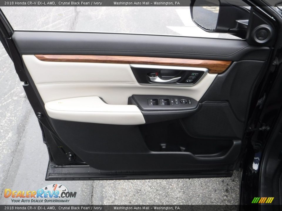2018 Honda CR-V EX-L AWD Crystal Black Pearl / Ivory Photo #14