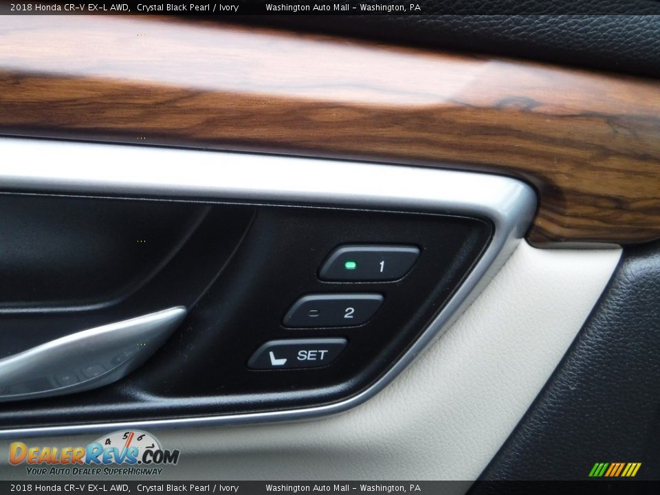 2018 Honda CR-V EX-L AWD Crystal Black Pearl / Ivory Photo #15