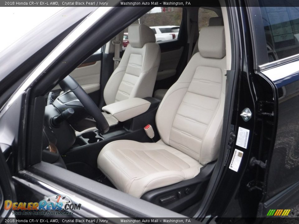 2018 Honda CR-V EX-L AWD Crystal Black Pearl / Ivory Photo #16