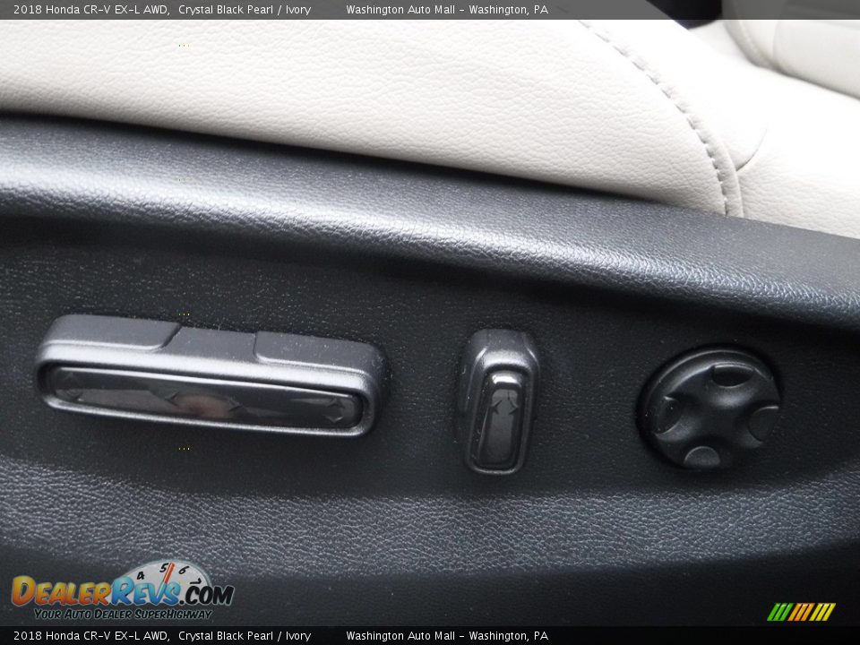 2018 Honda CR-V EX-L AWD Crystal Black Pearl / Ivory Photo #17
