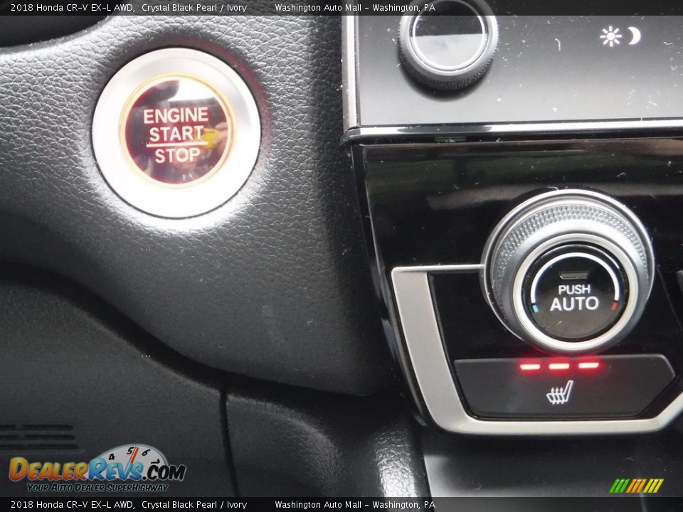 2018 Honda CR-V EX-L AWD Crystal Black Pearl / Ivory Photo #22